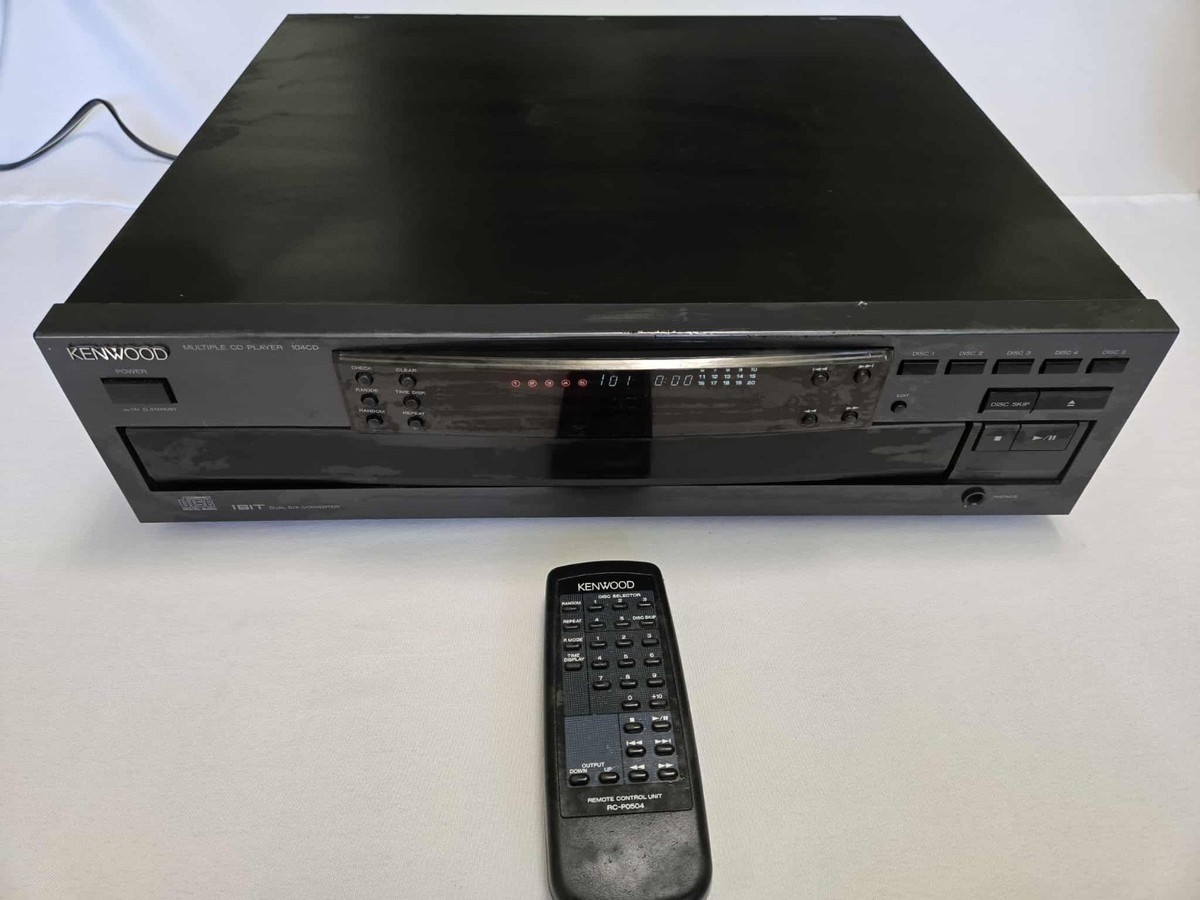 Kenwood 104CD 5 Disc Carousel CD Changer Player With Remote