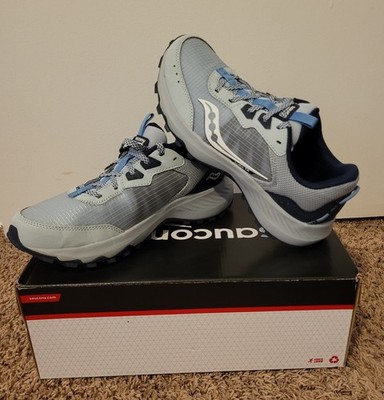 NIB Saucony Aura TR Women's Lightweight Running Shoe Granite Navy Size 9