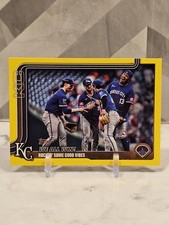 2025 Topps Series 2 - Checklist Salvador Perez #436 Yellow Kansas City Royals 