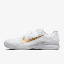 New Nike Vapor 12 Magnolia Tennis Shoes - White/ Gold (HV1486-100)