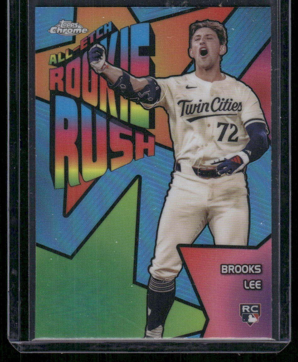 2025 Topps Chrome Brooks Lee All-Etch Rookie Rush RC Rookie #CERR-1 Twins