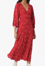 Ghost Red Maxi Dress Size S