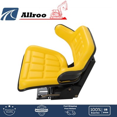 YELLOW SUSPENSION TRACTOR Seat FOR JOHN DEERE 1020 1530 2020 2030 2040 2155 5210
