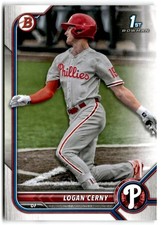 2022 Bowman Prospects 1st Bowman Logan Cerny Philadelphia Phillies #BP-120
