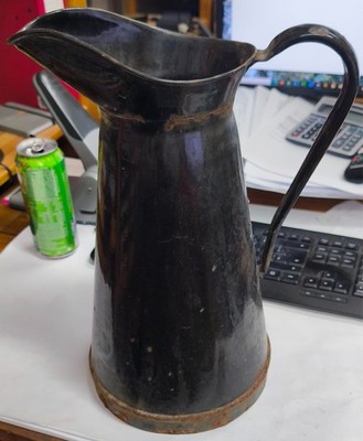 Retro Deko Kanne Schwarz aus den 1920ern zum restaurieren oder Austellen