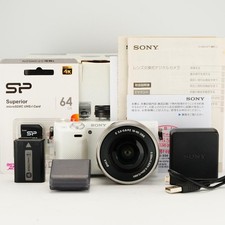 Sony Alpha NEX-5T Mirrorless Digital Camera SELP1650 Lens Low Shutter White