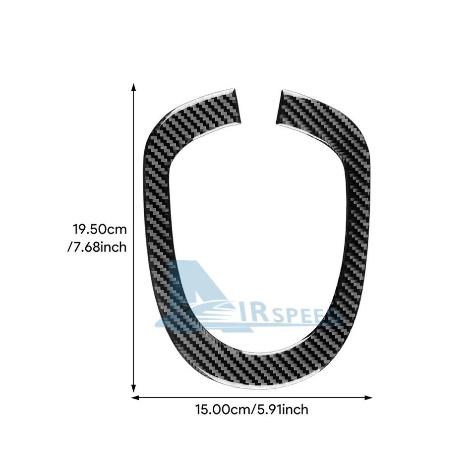 For Toyota Yaris 2006-2011 Gear Shift Panel Frame Cover Trim Black Carbon Fiber - image 2 of 4