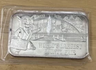 1974 L.A. County Fair Fun Zone Pig Vintage Silver Bar With SN