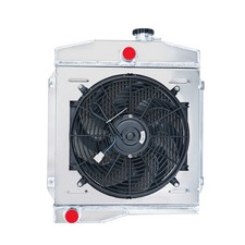 3 Row Radiator Shroud Fan Relay For 1959-1971 1960 Jeep Willys Cj3 Cj5 Cj6 Mt