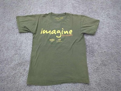 Hard Rock Cafe T Shirt Mens S John Lennon Imagine There's No Hunger Why Hunger