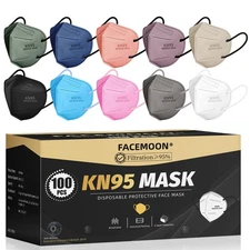 KN95 Face Masks Adults Disposable - 100 Pack KN95 Masks Protective Comfortabl...