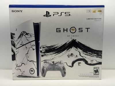 PlayStation PS5 Slim 1TB Disc Console Ghost of Yotei Black Limited Edition (New)