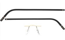 Silhouette eyeglasses THE WAVE Gold / Black 55MM-19MM-145MM 5567-MB-7630 