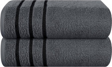 Cotton 2 Pack Oversized Bath Towel Set 28x55 inches, Large Bath Towels,...