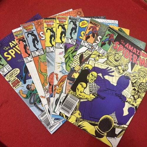 The Amazing Spider-Man #247-297 LOT Of 8 Marvel Comics 1983 -1988 VF