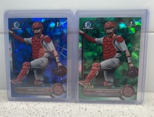 2022 Bowman Chrome Draft Sapphire Edition Jimmy Crooks III Base and Green /50