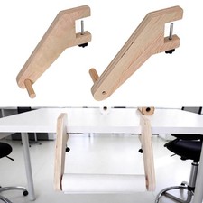 4-18'' Tabletop Paper Roll Dispenser Wooden Craft Paper Roll Holder Fits Tabl...