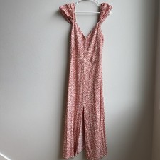 Reformation Baxley Midi Party Dress Alma Floral Sweetheart Smocked Back Size 12