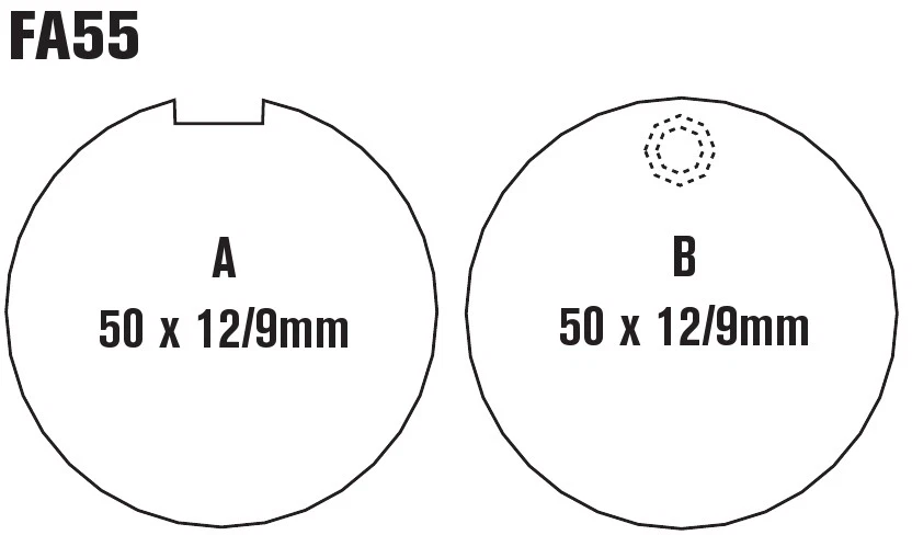 Standard Organic Brake Pads EBC FA55 - Image 3 of 3