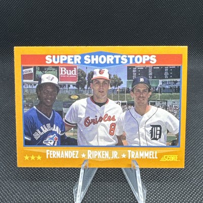 1988 Score - #651 Super Shortstops Cal Ripken / Alan Trammell / Tony Fernandez