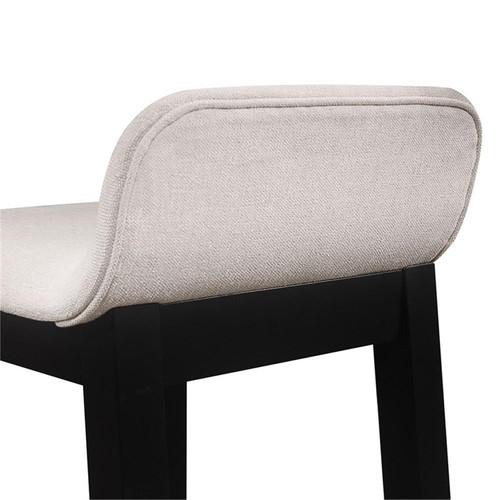 Home Square Bar Height Stool in Black - Set of 2 - Picture 5 of 11