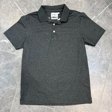 Goodfellow Dark Green Marled Athletic Polo Shirt Mens Size M