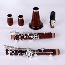 MORESKY Rosewood Professional Clarinet, Silver-Plated Buttons, Sib Klarnet M12