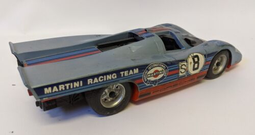 Coche de carreras vintage SCHUCO Electro 356 213 a batería PORSCHE 917 Martini - Imagen 2 de 4