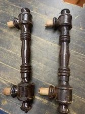 Antique Wood Casket Coffin Handles-Pair-Funerary-Cemetery-Zombie-Death (R)