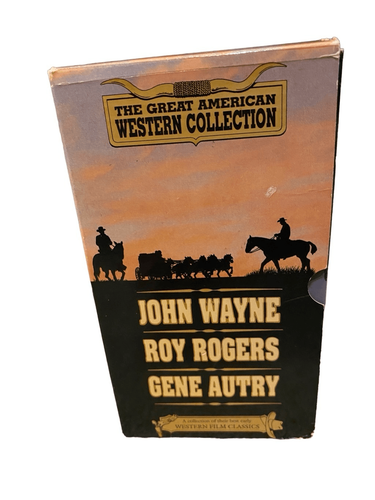 Set Of 3 Western Vhs Movies Cowboys John Wayne Gene Autry Entertainment Media - Picture 7 of 9