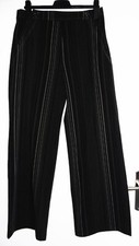 Pantalon noir a rayures. Jacqueline Riu. Taille 44