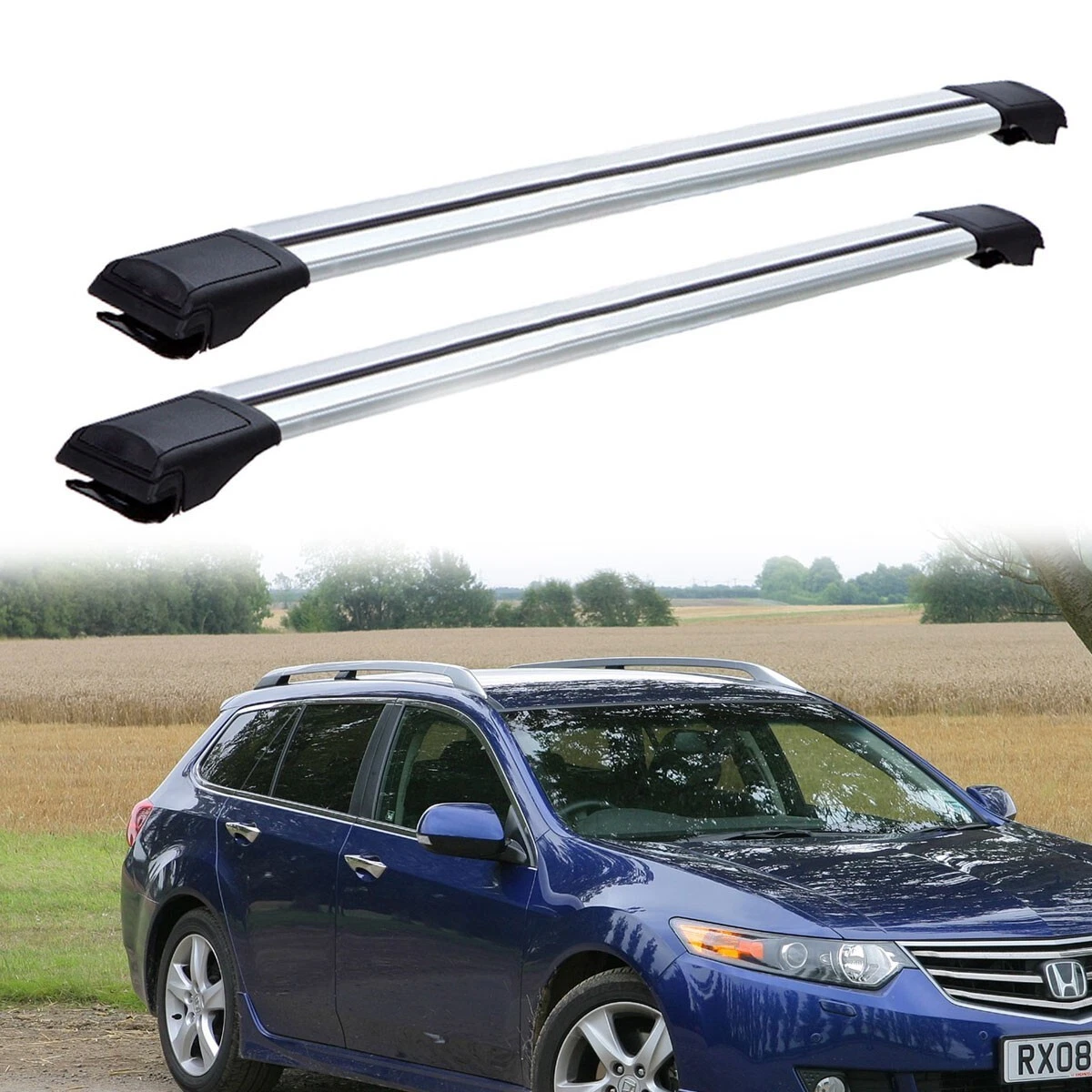 Roof Rack Rails Cross Bars Luggage Carrier Honda Accord Tourer