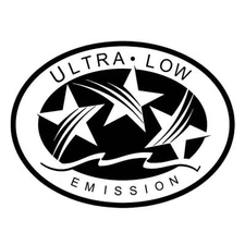White Ultra Low Emission 3 Outboard Graphic Sticker Decal