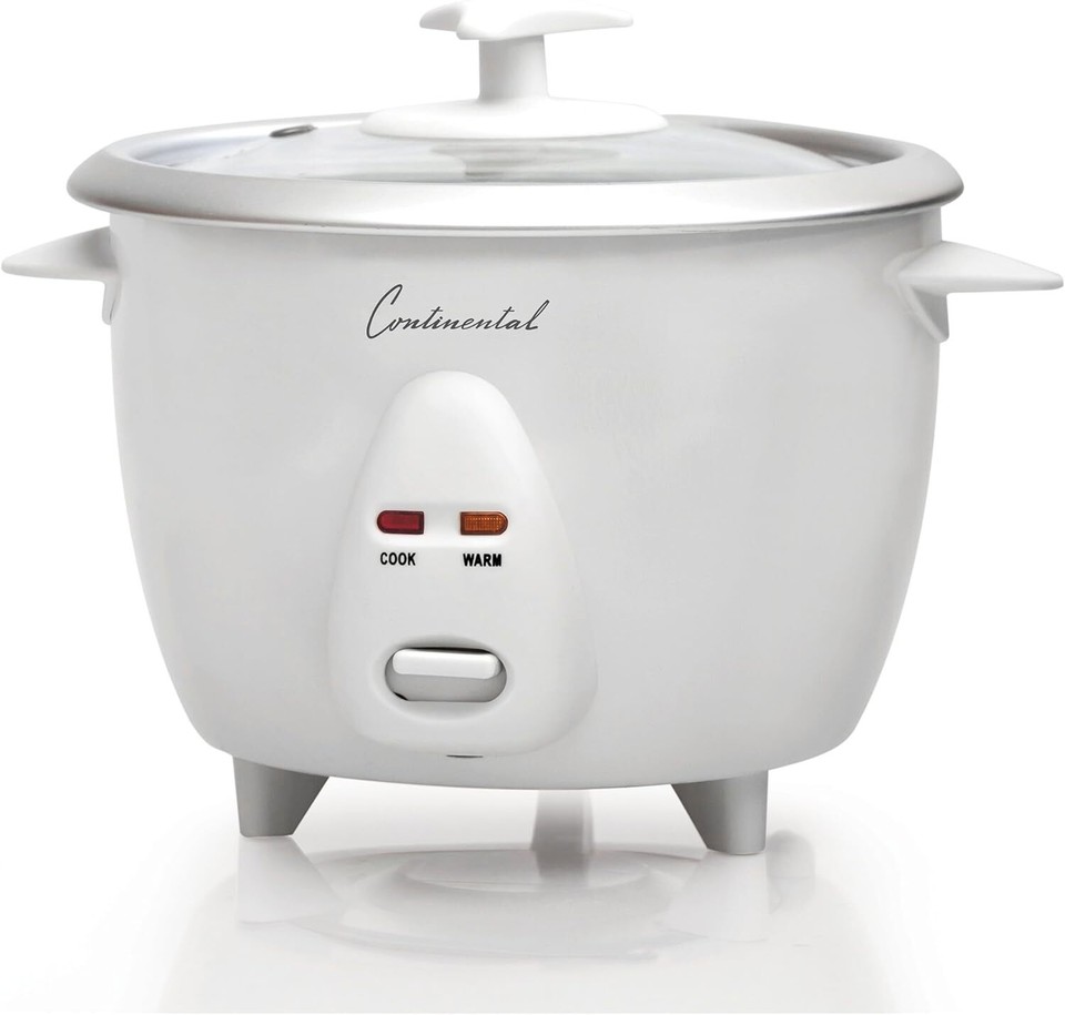 Continental Electric CE23201 6 Cooker, uncooked rice, 3Cup (Cooked), White eBay