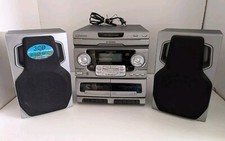 Emerson MS9825 Stereo System 3 Compact Disc Double Cassette Hi-Speed Dub