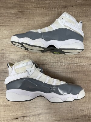 Nike Air Jordan 6 Rings Cool Grey Size 4.5Y / 6 Wmns White