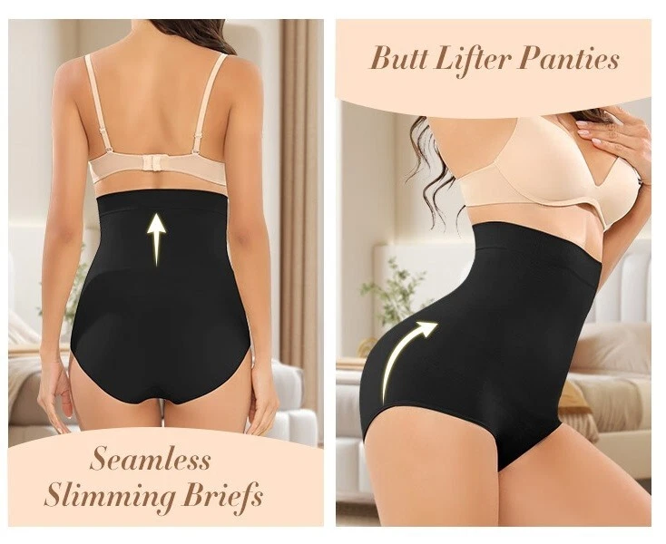 2x Womens Magic High Waist Slimming Underwear Knickers Briefs Firm Tummy Control - Image 2 of 4