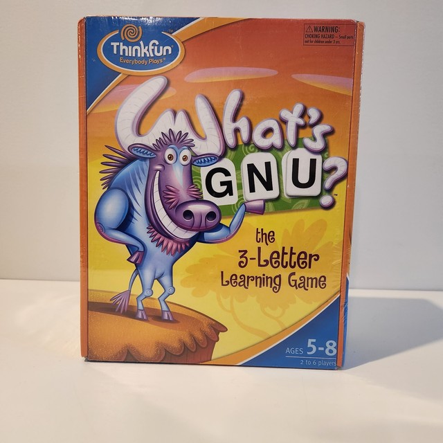 What's GNU 3 Letter Learning Game ThinkFun 2004 Vocabulary for sale online | eBay