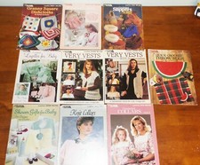 Lot of 10 Leisure Arts Crochet Leaflets w/ Patterns Lot 16