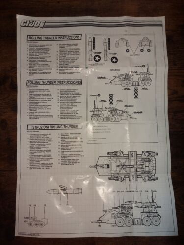 Hasbro GI Joe The Action Force Rolling Thunder 1988 - Boxed - near complete - Picture 18 of 19