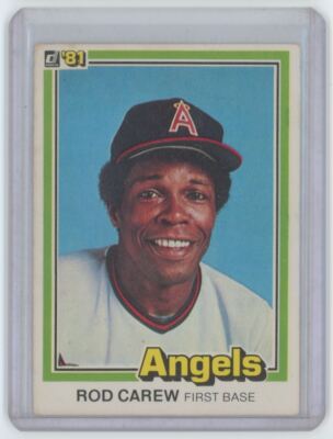 1981 Donruss Rod Carew .  California Angels #169