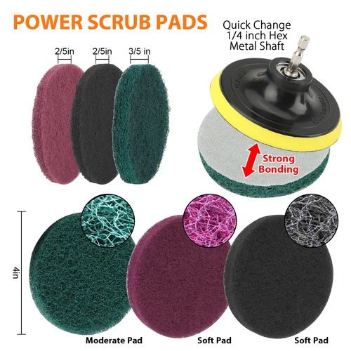 14pcs 4Inch Car Buffing Pads Polishing for Drill Sponge Kit Waxing Foam Polisher - Picture 3 of 9