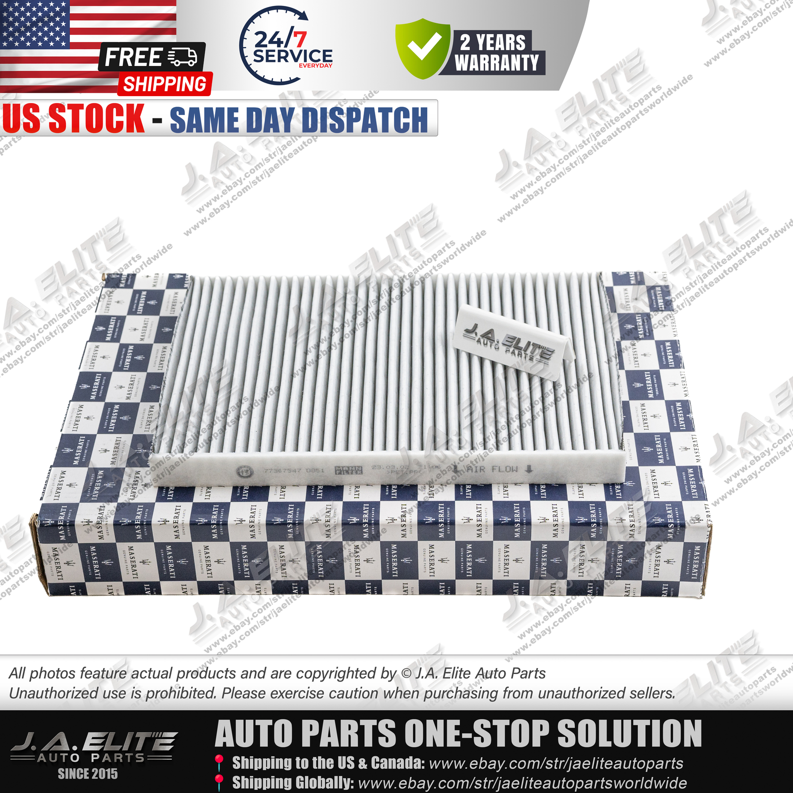 Pollen Filter fits Maserati Grecale 2.0 (2023+), OEM:673013332
