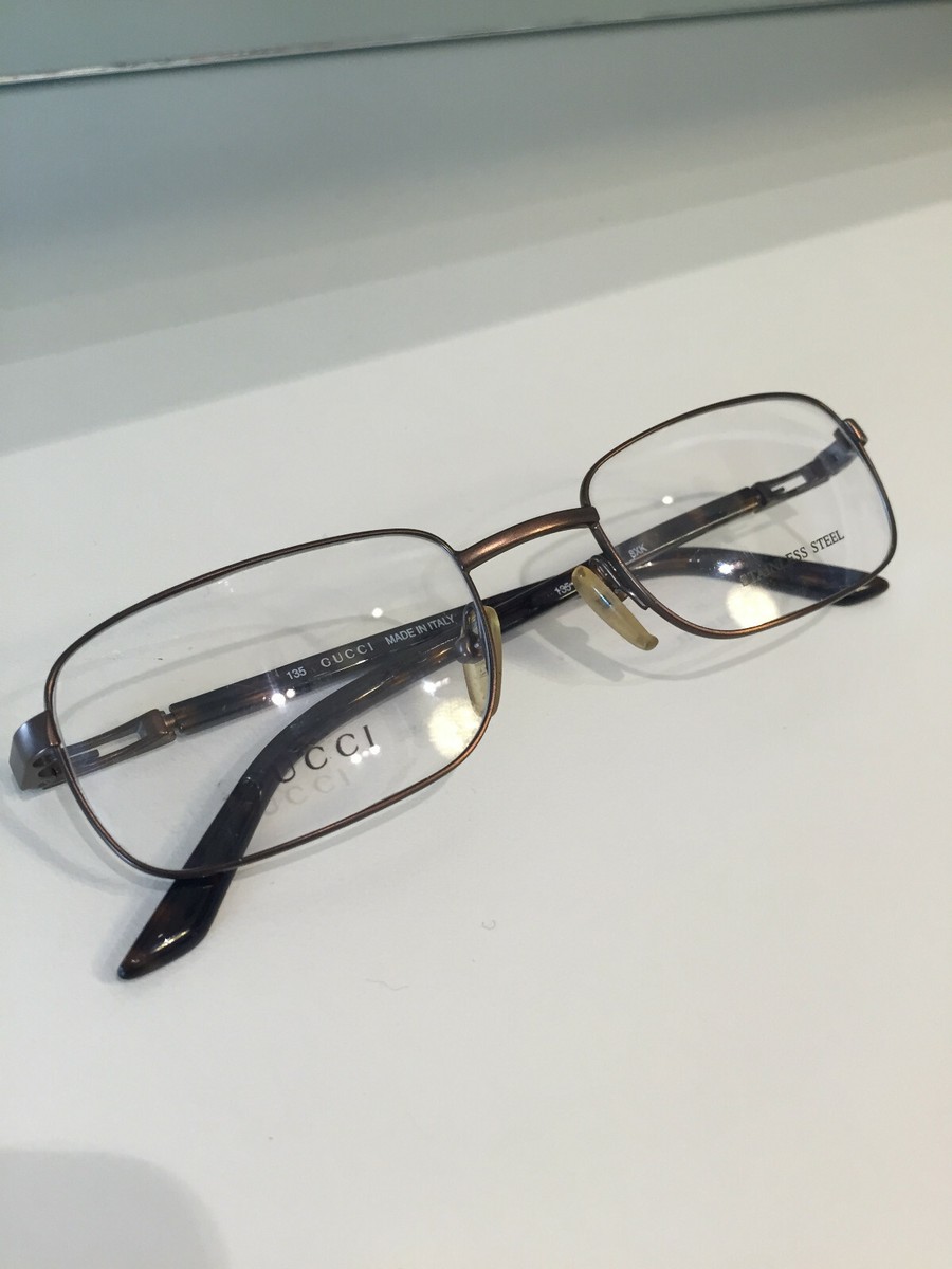 Brand New Gucci Men Authentic Eyeglasses Vintage GG 1369 8XK Rare