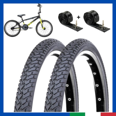 2er Set Kammerabdeckung 20x1,95 Reifen Fahrradgummi für BMX Graziella Promo