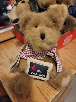 Boyds Bears '#1 Teacher' Miss Bea Wise-Thinkin Of Ya Series #903045 NEW W/Tag