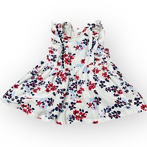 Crown & Ivy Baby Girls Multicolor Tunic Top Size 9 Months Floral Print Ruffles