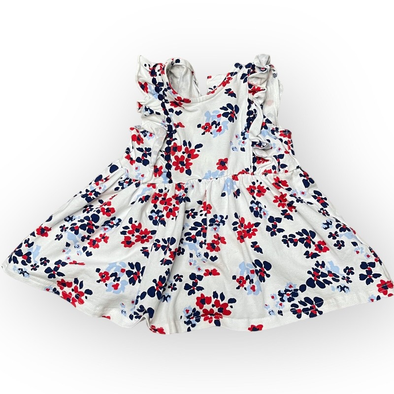 Crown & Ivy Baby Girls Multicolor Tunic Top Size 9 Months Floral Print Ruffles