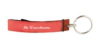 SchlüSselanhäNger Mit Namensgravur - Mit FlaschenöFfner - Farbe: Rot