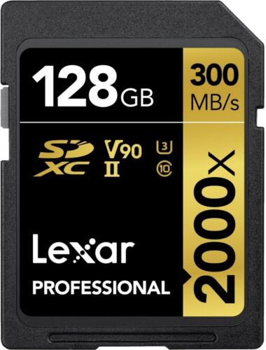Lexar Professional SDXC 128GB 2000x UHS-II V90 | SD-Speicherkarten - Picture 1 of 3